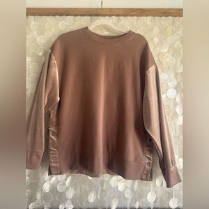 Athleta Crushed Velvet Crew Neck